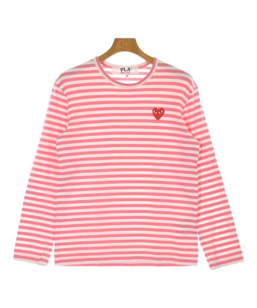 PLAY COMME des GARCONS(プレイコムデギャルソン)Tシャツ・カットソー ピンク サイズ:M/2200703210210