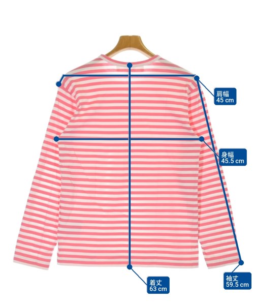 PLAY COMME des GARCONS（プレイコムデギャルソン）Tシャツ・カットソー ピンク サイズ:M メンズ/2200703210210