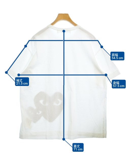 PLAY COMME des GARCONS（プレイコムデギャルソン）Tシャツ・カットソー 白 サイズ:S メンズ/2200701954185