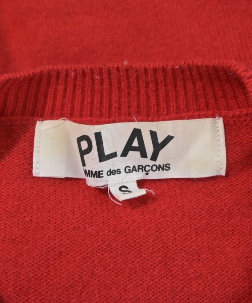 PLAY COMME des GARCONS（プレイコムデギャルソン）カーディガン 赤 サイズ:S レディース/2200703791030