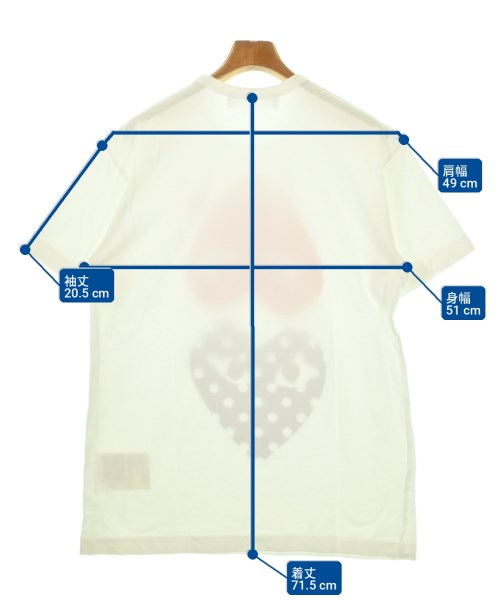PLAY COMME des GARCONS（プレイコムデギャルソン）Tシャツ・カットソー 白 サイズ:XL メンズ/2200704581098