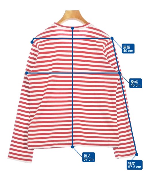PLAY COMME des GARCONS（プレイコムデギャルソン）Tシャツ・カットソー 赤 サイズ:L レディース/2200702341083