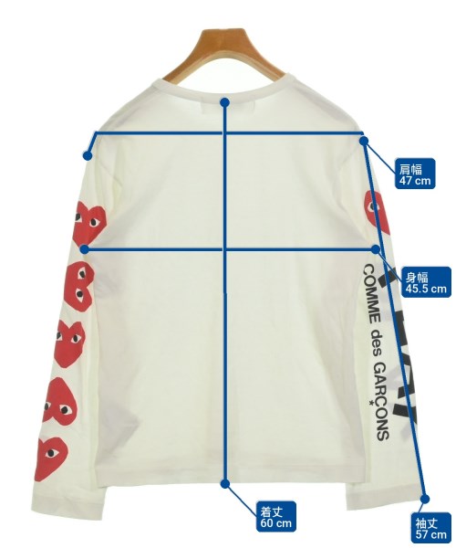 PLAY COMME des GARCONS（プレイコムデギャルソン）Tシャツ・カットソー 白 サイズ:M メンズ/2200706379013