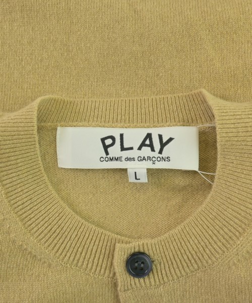 PLAY COMME des GARCONS（プレイコムデギャルソン）カーディガン ベージュ サイズ:L メンズ/2200707257020
