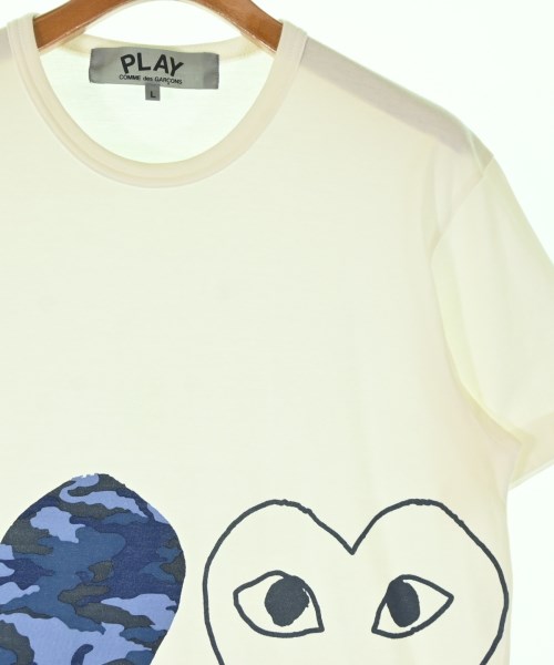 PLAY COMME des GARCONS（プレイコムデギャルソン）Tシャツ・カットソー 白 サイズ:L メンズ/2200707732084