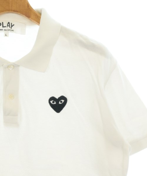PLAY COMME des GARCONS（プレイコムデギャルソン）ポロシャツ 白 サイズ:L メンズ/2200708044063