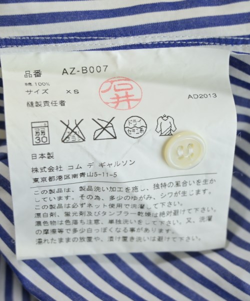 PLAY COMME des GARCONS（プレイコムデギャルソン）カジュアルシャツ 紺 サイズ:XS レディース/2200708446119