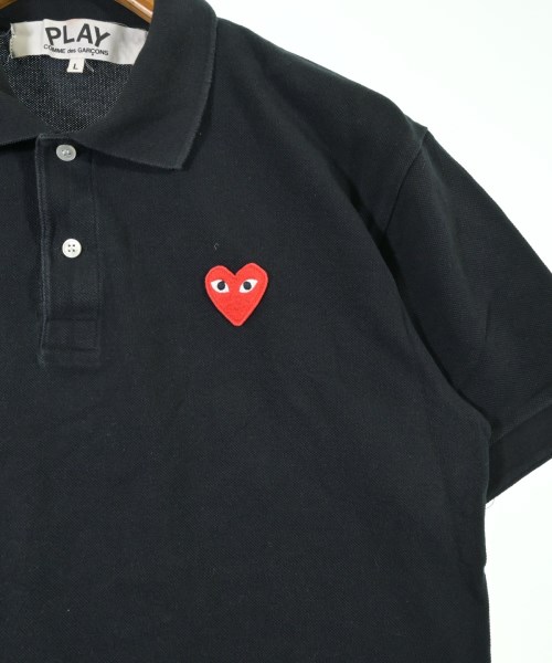 PLAY COMME des GARCONS（プレイコムデギャルソン）ポロシャツ 黒 サイズ:L メンズ/2200709093138