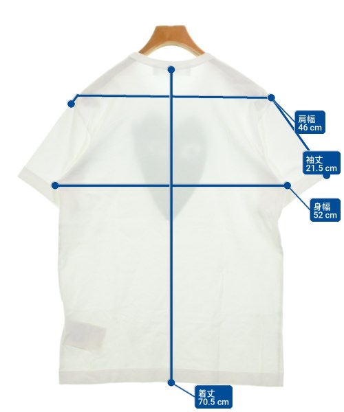 PLAY COMME des GARCONS（プレイコムデギャルソン）Tシャツ・カットソー 白 サイズ:XL メンズ/2200709629023