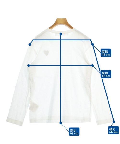 PLAY COMME des GARCONS（プレイコムデギャルソン）Tシャツ・カットソー 白 サイズ:M レディース/2200710133052