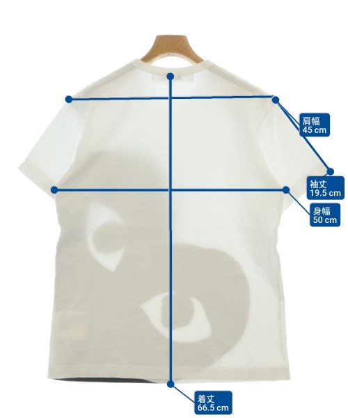 PLAY COMME des GARCONS（プレイコムデギャルソン）Tシャツ・カットソー 白 サイズ:L メンズ/2200664837020