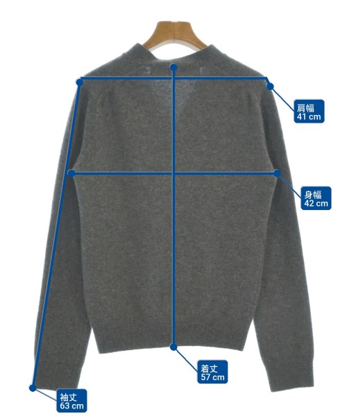 PLAY COMME des GARCONS（プレイコムデギャルソン）カーディガン グレー サイズ:S レディース/2200666953193