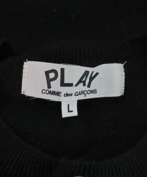 PLAY COMME des GARCONS（プレイコムデギャルソン）カーディガン 黒 サイズ:L レディース/2200664372286