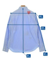 PLAY COMME des GARCONS（プレイコムデギャルソン）カジュアルシャツ 青 サイズ:M レディース/2200670056019