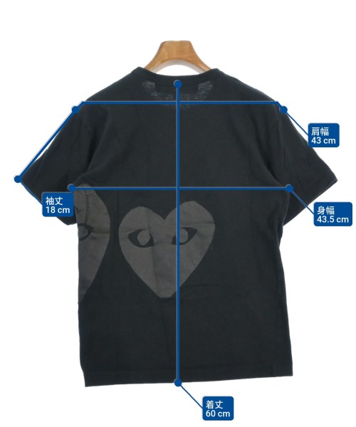 PLAY COMME des GARCONS（プレイコムデギャルソン）Tシャツ・カットソー 黒 サイズ:S レディース/2200671600044