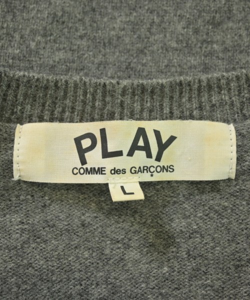 PLAY COMME des GARCONS（プレイコムデギャルソン）カーディガン グレー サイズ:L レディース/2200728979086