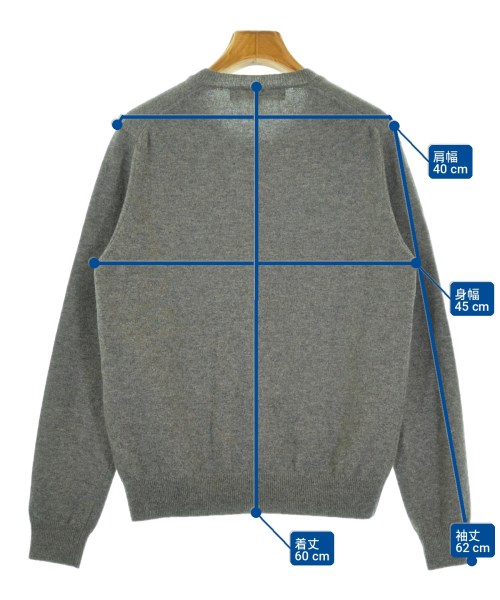 PLAY COMME des GARCONS（プレイコムデギャルソン）カーディガン グレー サイズ:L レディース/2200728979086