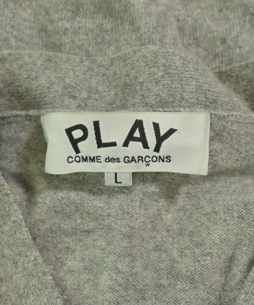 PLAY COMME des GARCONS（プレイコムデギャルソン）カーディガン グレー サイズ:L メンズ/2200731151127