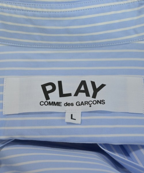 PLAY COMME des GARCONS（プレイコムデギャルソン）カジュアルシャツ 青 サイズ:L メンズ/2200731306046