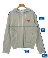 PLAY COMME des GARCONS（プレイコムデギャルソン）パーカー グレー サイズ:L レディース/2200731699032