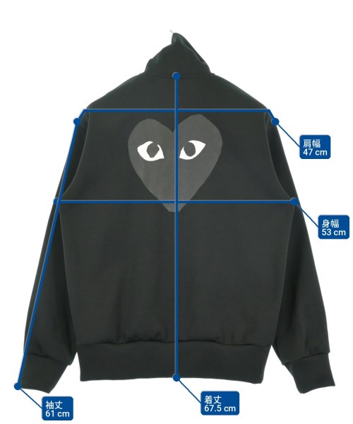 PLAY COMME des GARCONS（プレイコムデギャルソン）スウェット 黒 サイズ:M メンズ/2200731010011