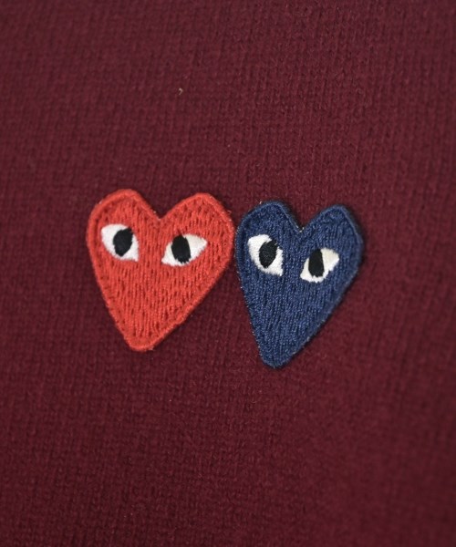 PLAY COMME des GARCONS（プレイコムデギャルソン）ニット・セーター 赤 サイズ:M レディース/2200726851131