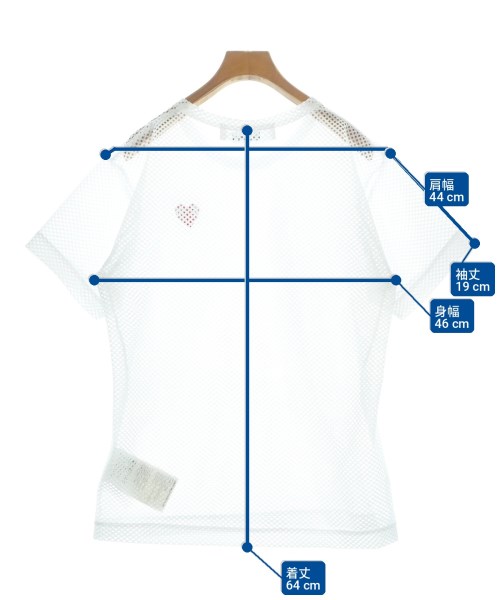 PLAY COMME des GARCONS（プレイコムデギャルソン）Tシャツ・カットソー 白 サイズ:S レディース/2200734897039