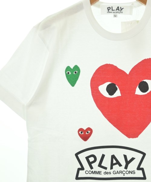 PLAY COMME des GARCONS（プレイコムデギャルソン）Tシャツ・カットソー 白 サイズ:L メンズ/2200730999232
