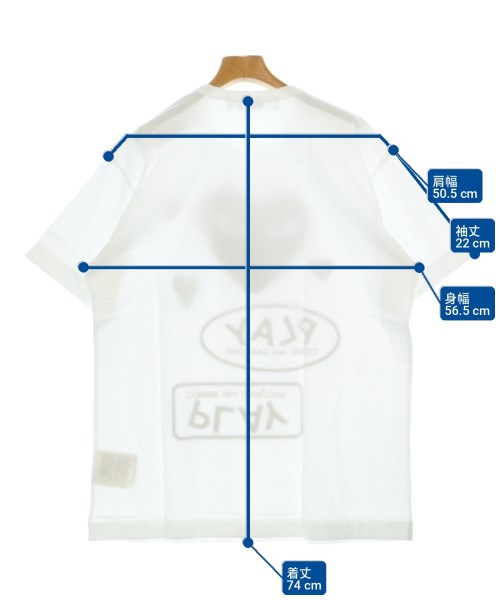 PLAY COMME des GARCONS（プレイコムデギャルソン）Tシャツ・カットソー 白 サイズ:XXL メンズ/2200730999256