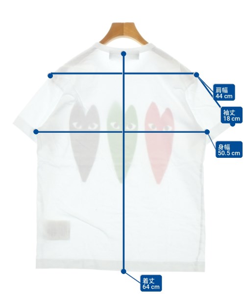 PLAY COMME des GARCONS（プレイコムデギャルソン）Tシャツ・カットソー 白 サイズ:L メンズ/2200720195057