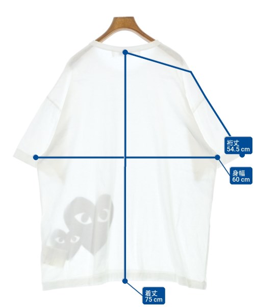 PLAY COMME des GARCONS（プレイコムデギャルソン）Tシャツ・カットソー 白 サイズ:M メンズ/2200720622096