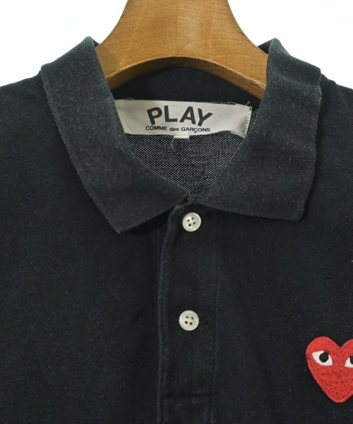 PLAY COMME des GARCONS（プレイコムデギャルソン）ポロシャツ 黒 サイズ:L メンズ/2200717928064