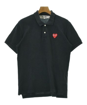 COMME des GARCONS PLAY ポロシャツ 古着 黒 XSサイズ PLAY COMME des GARCONS（プレイコムデギャルソン）ポロシャツ 黒