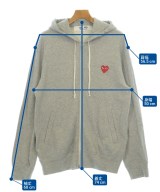 PLAY COMME des GARCONS（プレイコムデギャルソン）パーカー グレー サイズ:L メンズ/2200717797073