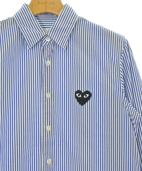 PLAY COMME des GARCONS（プレイコムデギャルソン）カジュアルシャツ 青 サイズ:XXS レディース/2200720521191