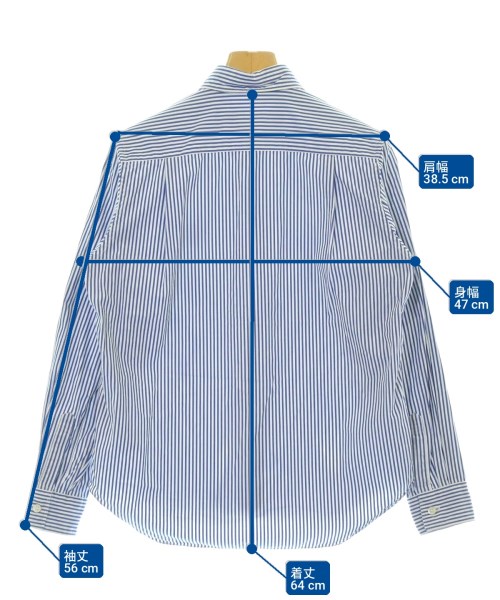 PLAY COMME des GARCONS（プレイコムデギャルソン）カジュアルシャツ 青 サイズ:XXS レディース/2200720521191