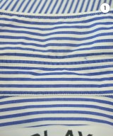 PLAY COMME des GARCONS（プレイコムデギャルソン）カジュアルシャツ 青 サイズ:XXS レディース/2200720521191