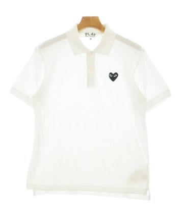 プレイコムデギャルソン ポロシャツ ホワイト M AD2023/6 PLAY COMME des GARCONS（プレイコムデギャルソン）ポロシャツ 白