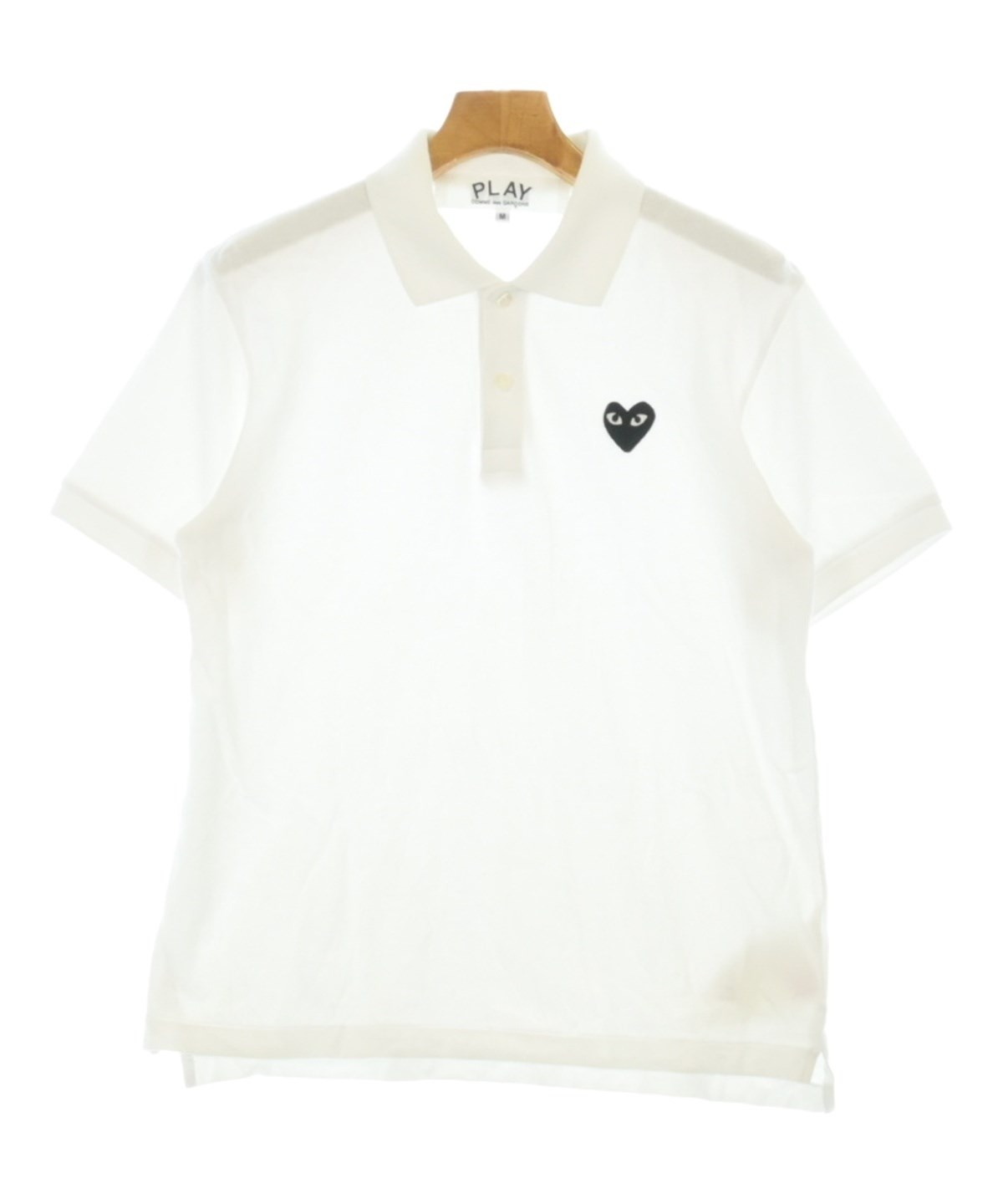美品　PLAY COMME des GARCONS ポロシャツ PLAY COMME des GARCONS（プレイコムデギャルソン）ポロシャツ 白