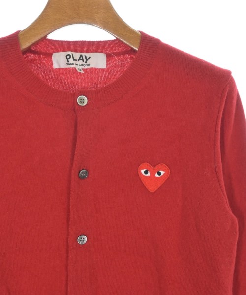 PLAY COMME des GARCONS（プレイコムデギャルソン）カーディガン 赤 サイズ:M レディース/2200723007043