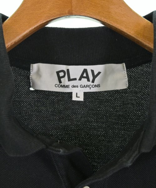 PLAY COMME des GARCONS（プレイコムデギャルソン）ポロシャツ 黒 サイズ:L メンズ/2200718567101