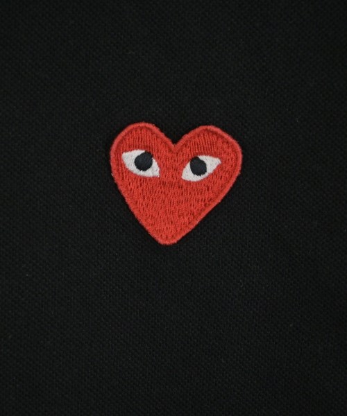 PLAY COMME des GARCONS（プレイコムデギャルソン）ポロシャツ 黒 サイズ:L メンズ/2200718567101