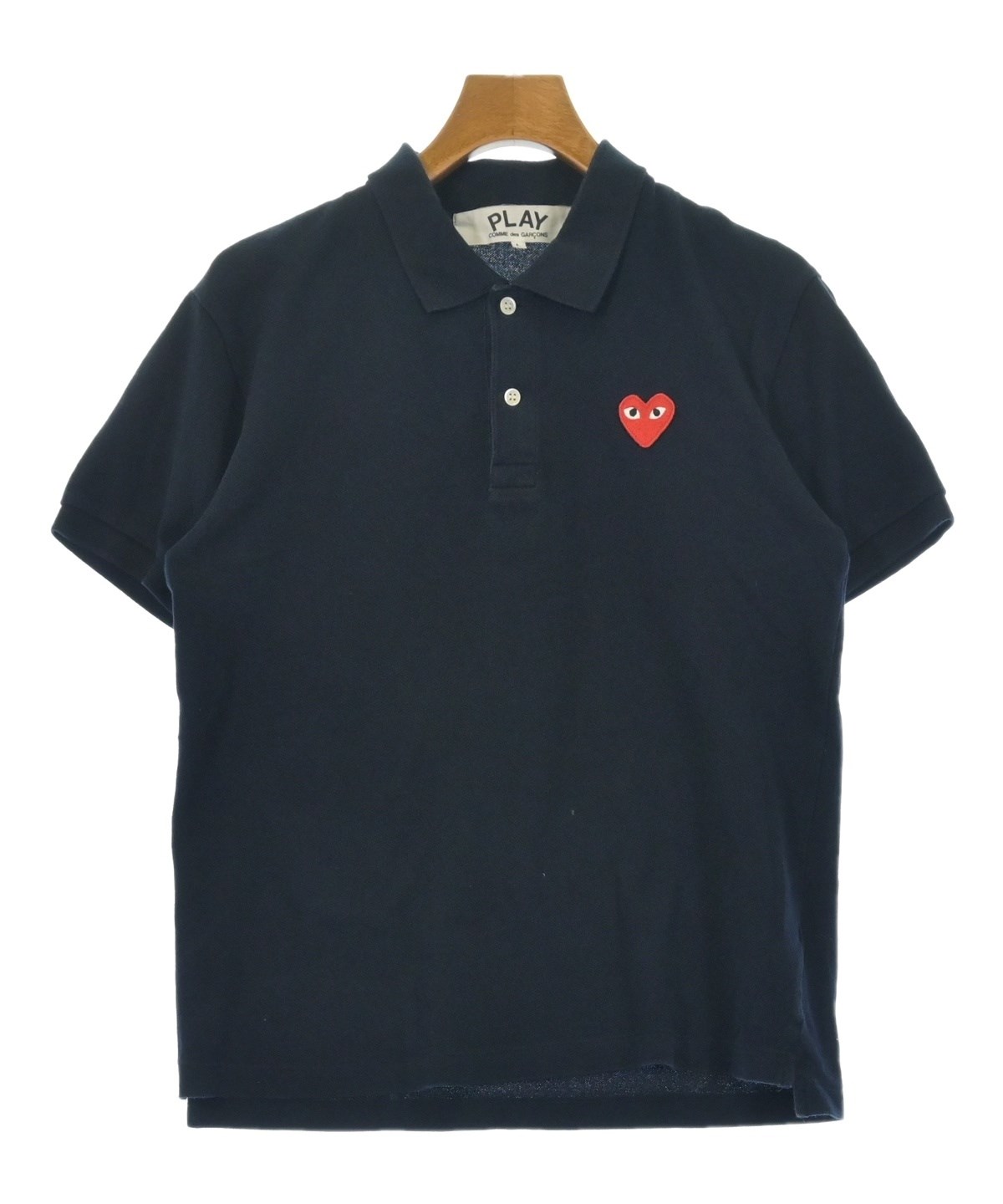 PLAY COMME des GARCONS ポロシャツ 2枚セット L PLAY COMME des GARCONS（プレイコムデギャルソン）ポロシャツ 紺