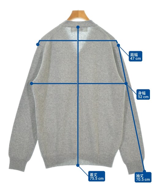 PLAY COMME des GARCONS（プレイコムデギャルソン）カーディガン グレー サイズ:XL メンズ/2200724141029