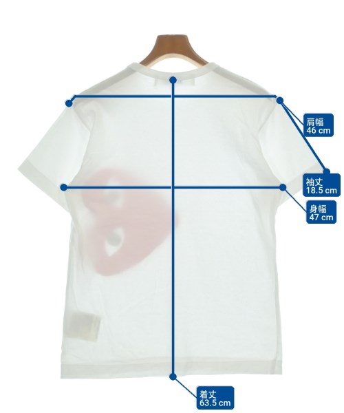 PLAY COMME des GARCONS（プレイコムデギャルソン）Tシャツ・カットソー 白 サイズ:M メンズ/2200724357024