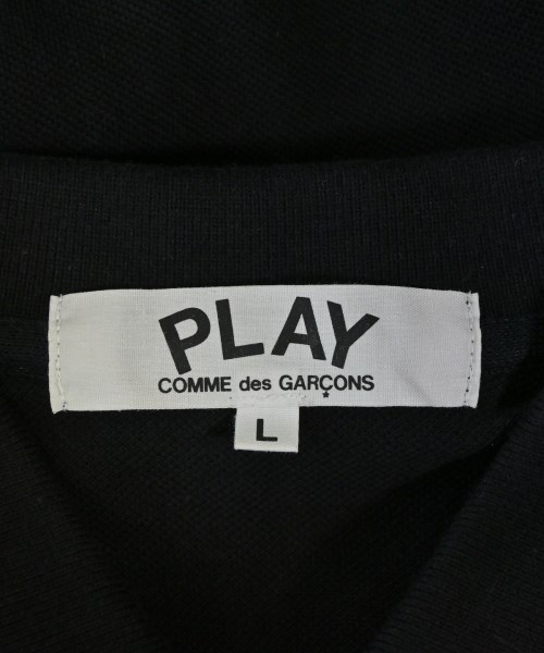PLAY COMME des GARCONS（プレイコムデギャルソン）ポロシャツ 黒 サイズ:L レディース/2200725023058