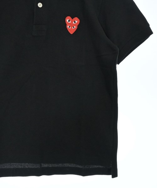PLAY COMME des GARCONS（プレイコムデギャルソン）ポロシャツ 黒 サイズ:L レディース/2200725023058