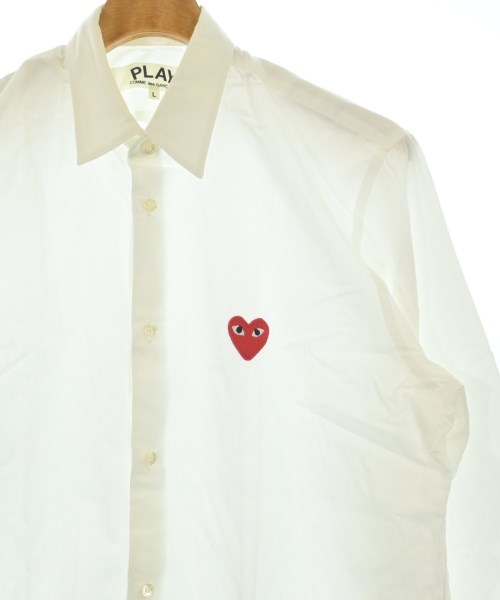 PLAY COMME des GARCONS（プレイコムデギャルソン）カジュアルシャツ 白 サイズ:L メンズ/2200722589038