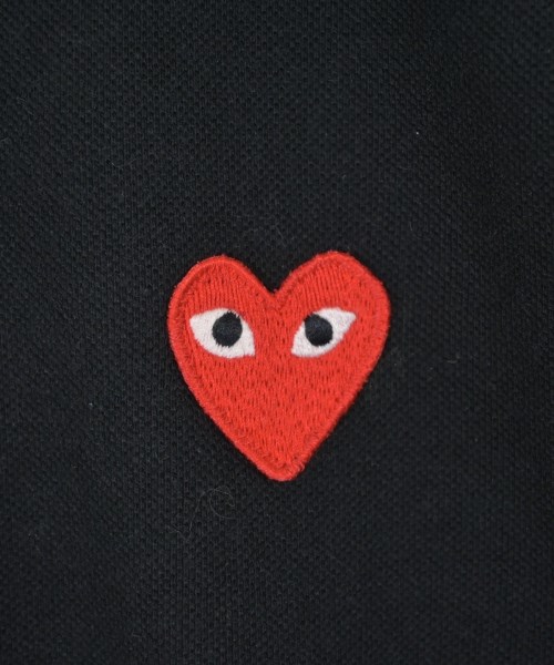 PLAY COMME des GARCONS（プレイコムデギャルソン）ポロシャツ 黒 サイズ:M レディース/2200727166067