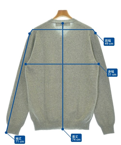 PLAY COMME des GARCONS（プレイコムデギャルソン）ニット・セーター グレー サイズ:XL メンズ/2200727306029